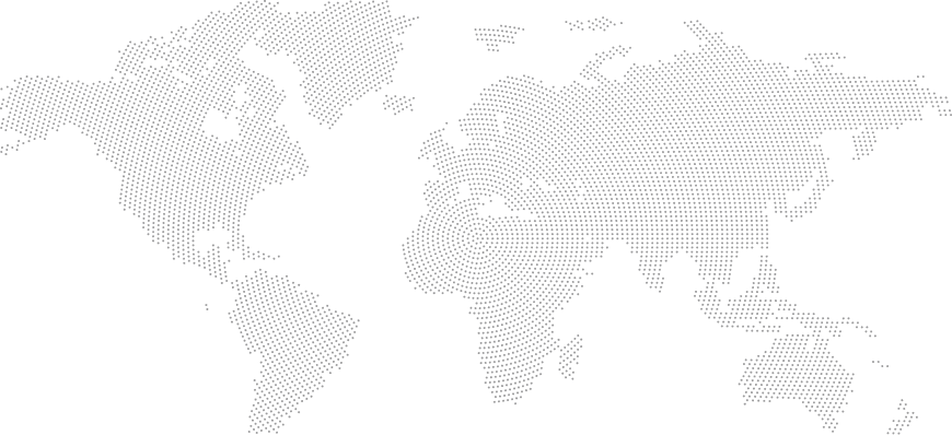 world map dotted